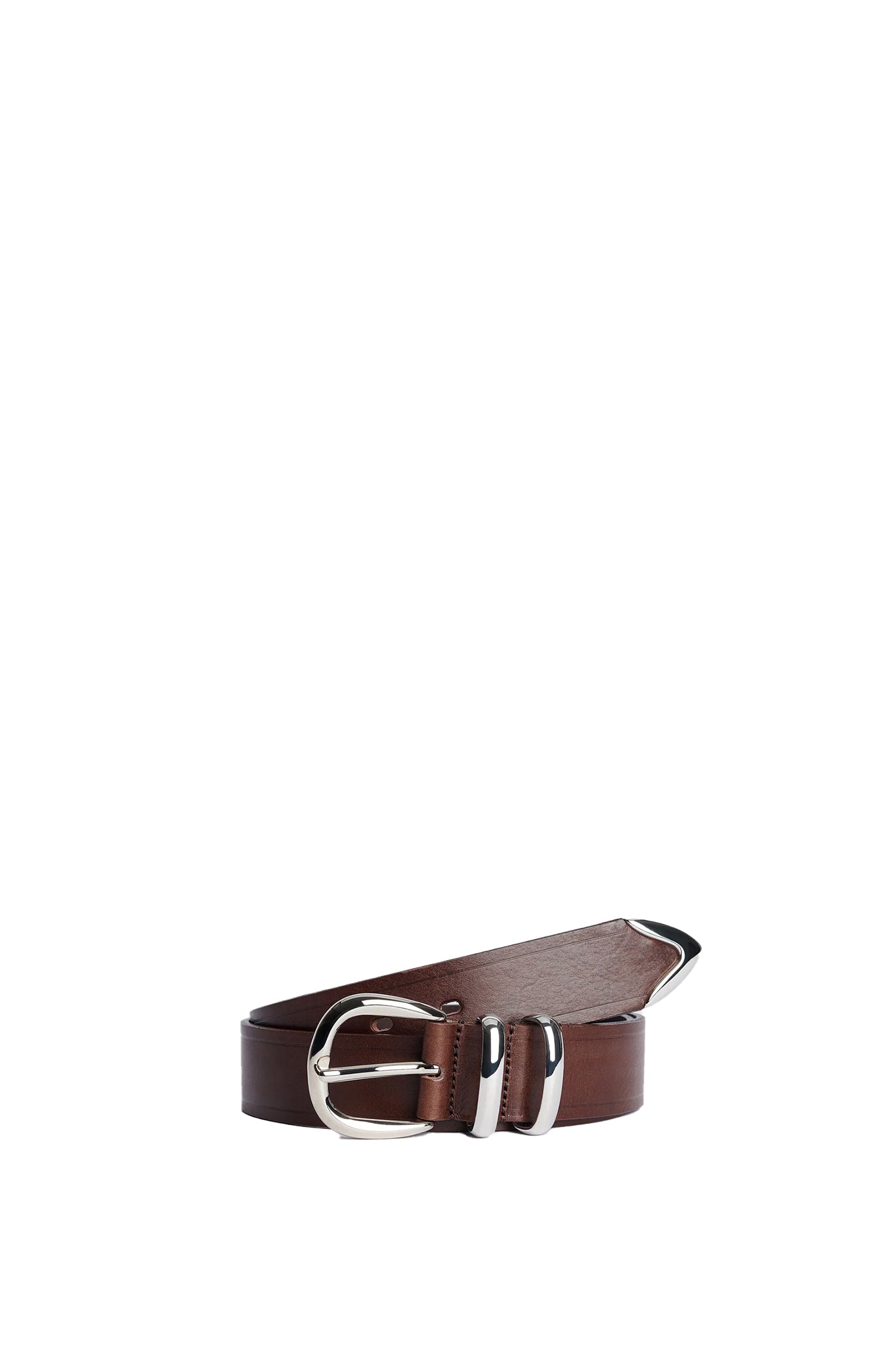 Tip End Belt in Brown