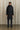 Waxed Parka Coat in Black