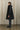Waxed Parka Coat in Black