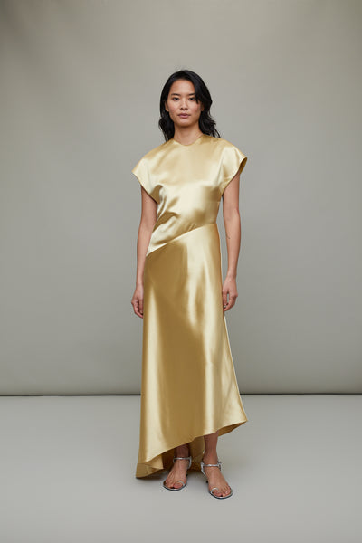 Abney Dress in Gold