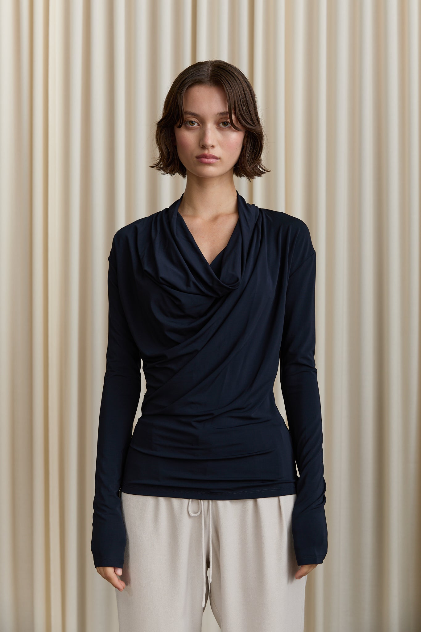 Fina Top in Navy