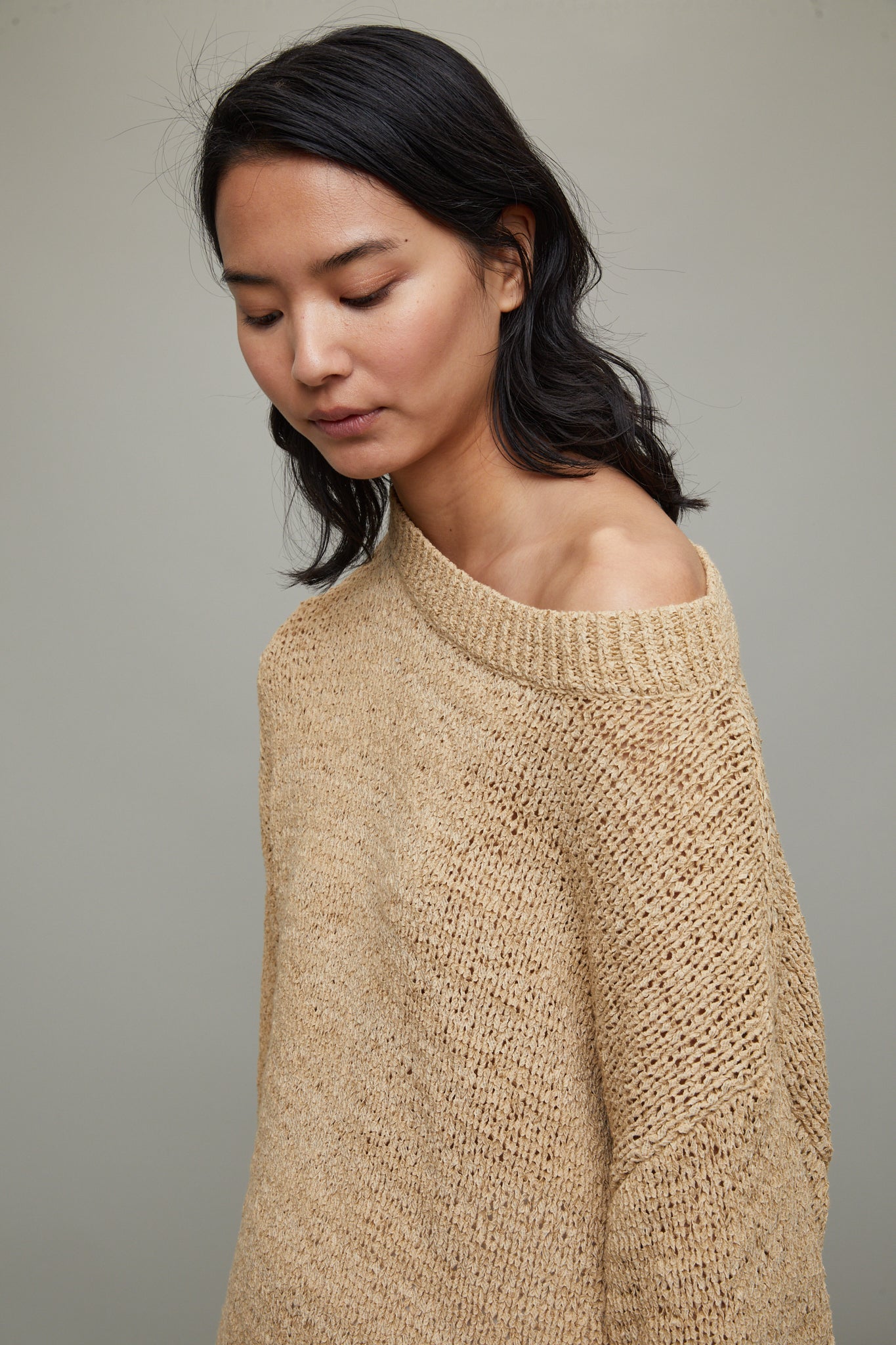 Juin Knitted Top in Stone