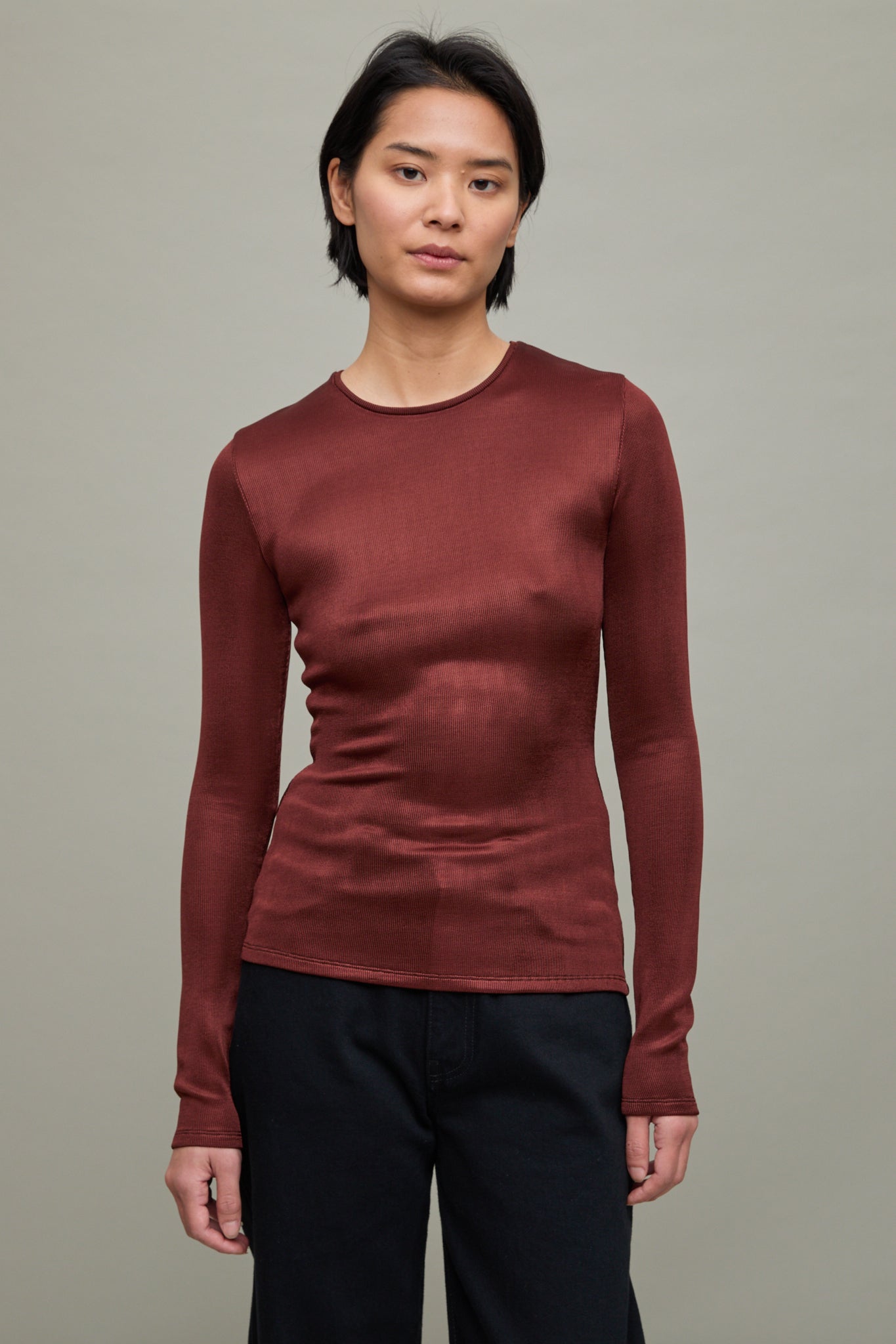 Mayra Top in Burgundy