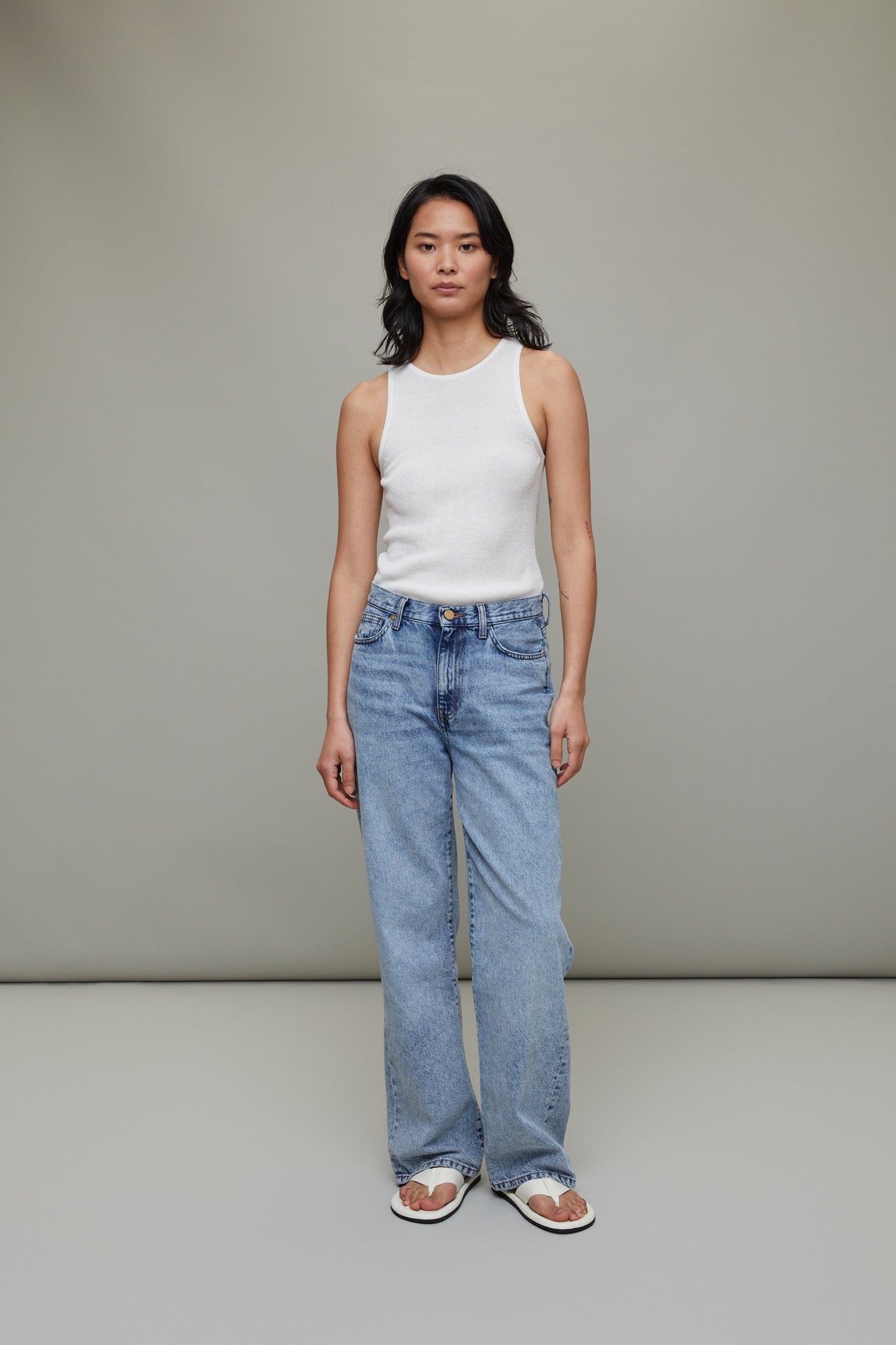 Sofie Jean Relaxed Leg Length 32" in Blue