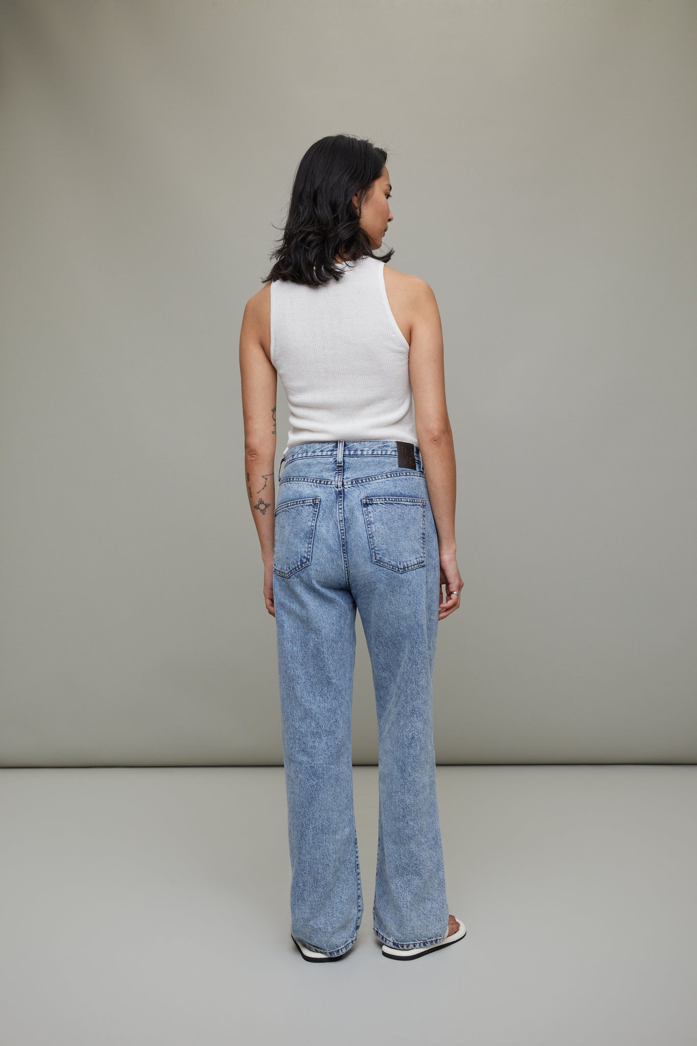 Sofie Jean Relaxed Leg Length 32" in Blue