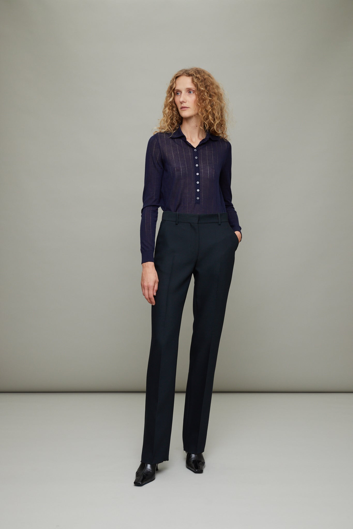 Mick Trouser in Wool Viscose