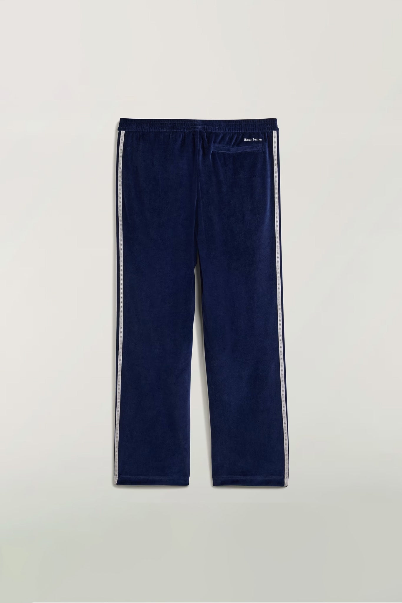 WB Velour Track Pant in Navy