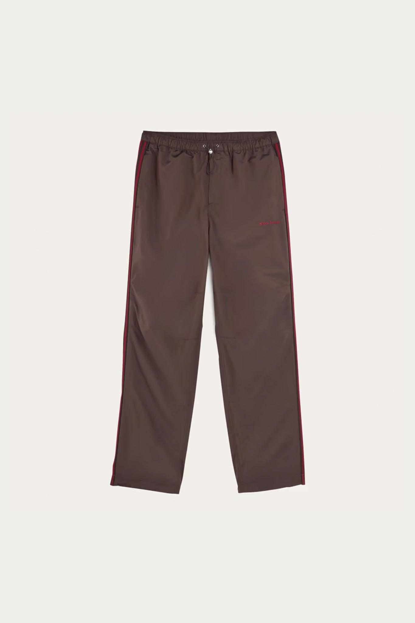 WB Nylon Track Pants in Night Brown