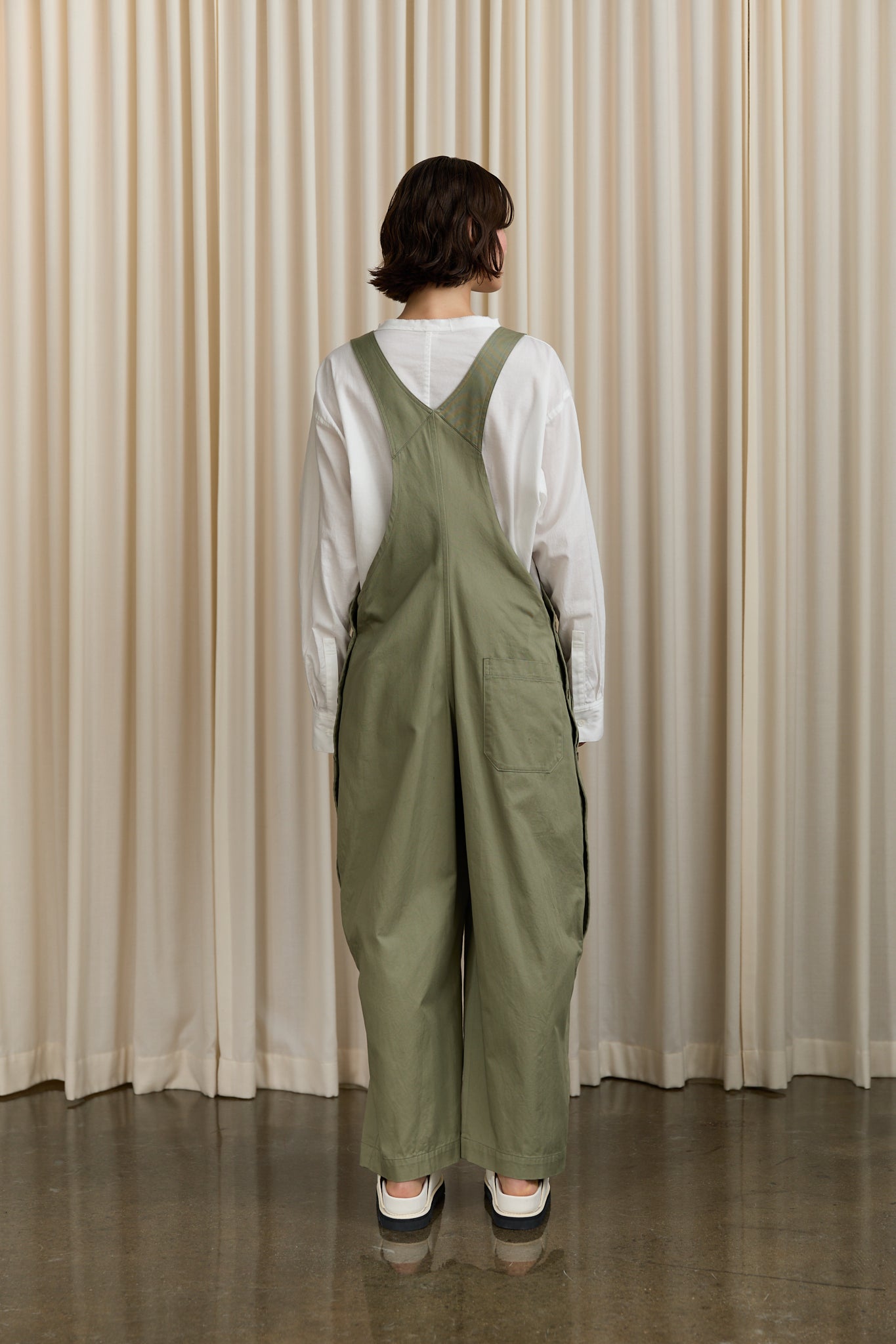 Cotton Twill Overall in Green Green / 1