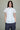 Cotton Double Front Hem Blouse in Off-White