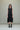 Sleeveless Asymmetric Button Dress in Black