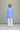 Striped Cotton Cloth Placket Blouse in Blue