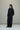 Wool Gabardine Panel Denim Jacket in Black
