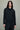 Wool Gabardine Panel Denim Jacket in Black