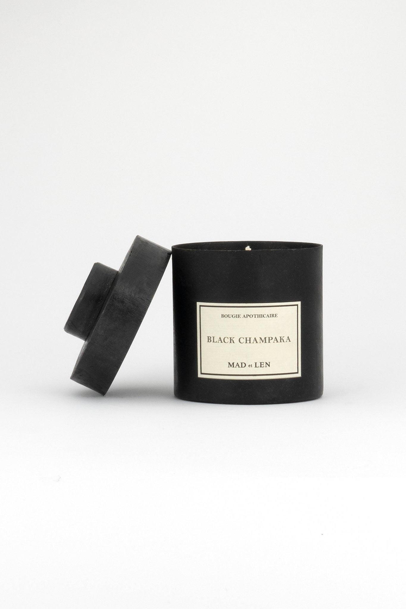 Bougie Apothicaire Petit in Black Champaka